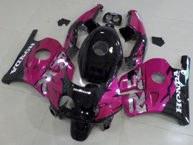 Abs 1991-1998 Pink Black Honda CBR250RR MC22 Motor Fairings