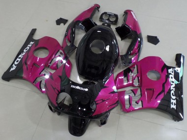 1991-1998 Pink Black Honda CBR250RR MC22 Motor Fairings