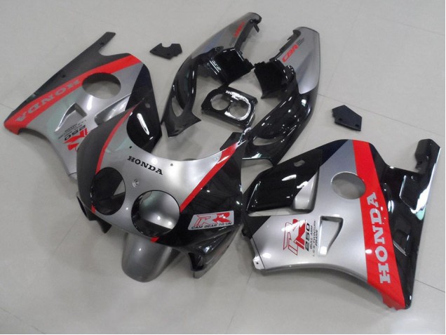 1991-1998 Silver Black Red Honda CBR250RR MC22 Motorcycle Fairing Kits 1991-1998 Silver Black Red Honda CBR250RR MC22 Motorcycle Fairing Kits