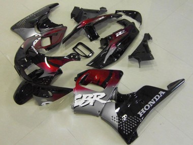 Abs 1996-1997 Red Black Silver Honda CBR900RR 893 Bike Fairing Kit