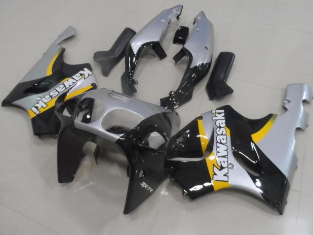1996-2003 Silver and Black Kawasaki ZX7R Motorcylce Fairings 1996-2003 Silver and Black Kawasaki ZX7R Motorcylce Fairings