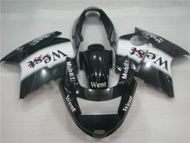 Abs 1996-2007 Black White West Honda CBR1100XX Motorcycle Fairing Kit