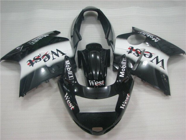 1996-2007 Black White West Honda CBR1100XX Motorcycle Fairing Kit 1996-2007 Black White West Honda CBR1100XX Motorcycle Fairing Kit