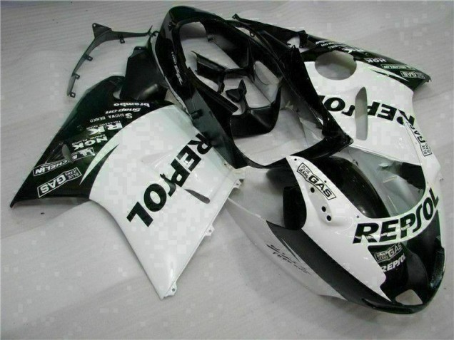 Abs 1996-2007 White Black Repsol Honda CBR1100XX Replacement Motorcycle Fairings