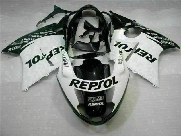 Abs 1996-2007 White Black Repsol Honda CBR1100XX Replacement Motorcycle Fairings