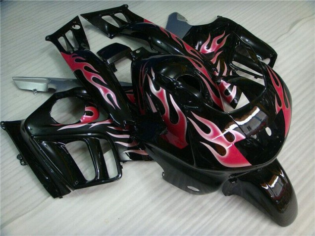 1995-1998 Black Red Flame Honda CBR600 F3 Bike Fairing Kit 1995-1998 Black Red Flame Honda CBR600 F3 Bike Fairing Kit