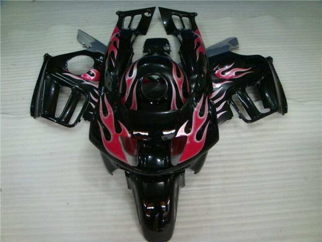 1995-1998 Black Red Flame Honda CBR600 F3 Bike Fairing Kit 1995-1998 Black Red Flame Honda CBR600 F3 Bike Fairing Kit