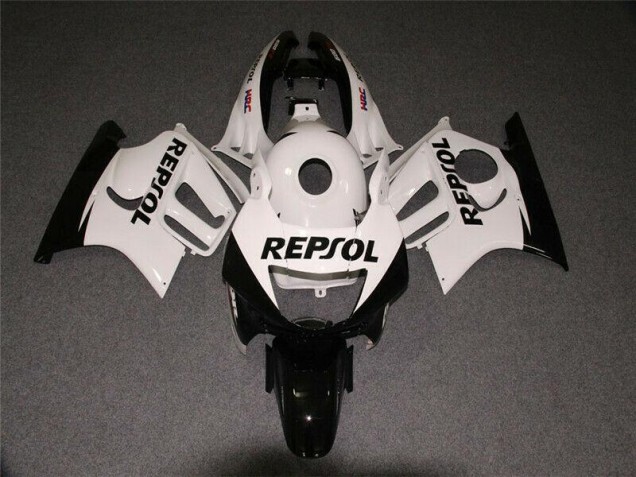 1995-1998 White Black Repsol Honda CBR600 F3 Motorcycle Bodywork 1995-1998 White Black Repsol Honda CBR600 F3 Motorcycle Bodywork