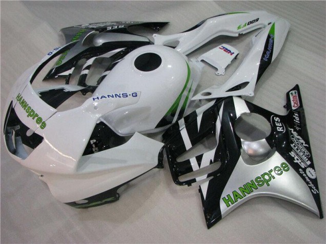 1995-1998 White Green Hannspree Honda CBR600 F3 Motorcycle Fairings Kit 1995-1998 White Green Hannspree Honda CBR600 F3 Motorcycle Fairings Kit