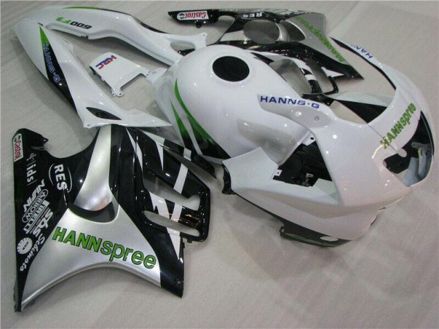 1995-1998 White Green Hannspree Honda CBR600 F3 Motorcycle Fairings Kit 1995-1998 White Green Hannspree Honda CBR600 F3 Motorcycle Fairings Kit