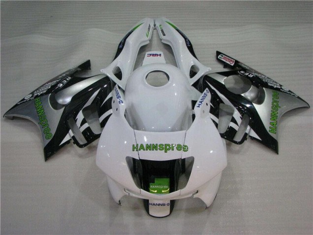1995-1998 White Green Hannspree Honda CBR600 F3 Motorcycle Fairings Kit 1995-1998 White Green Hannspree Honda CBR600 F3 Motorcycle Fairings Kit