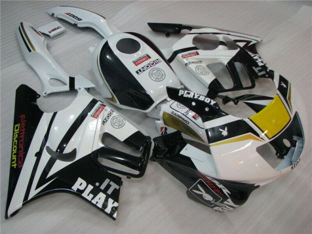 1995-1998 White Black Playboy Honda CBR600 F3 Motorcycle Fairing 1995-1998 White Black Playboy Honda CBR600 F3 Motorcycle Fairing