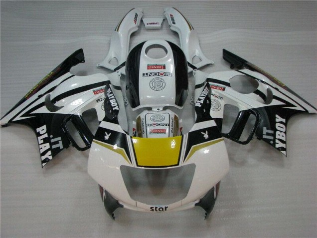 1995-1998 White Black Playboy Honda CBR600 F3 Motorcycle Fairing 1995-1998 White Black Playboy Honda CBR600 F3 Motorcycle Fairing