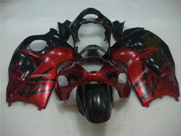 Abs 1996-2007 Red Black Suzuki GSXR 1300 Hayabusa Motorcycle Fairing Kit