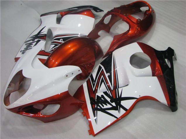 Abs 1996-2007 Orange White Black Suzuki GSXR 1300 Hayabusa Bike Fairings