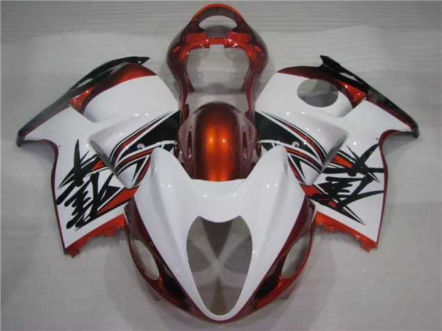 Abs 1996-2007 Orange White Black Suzuki GSXR 1300 Hayabusa Bike Fairings