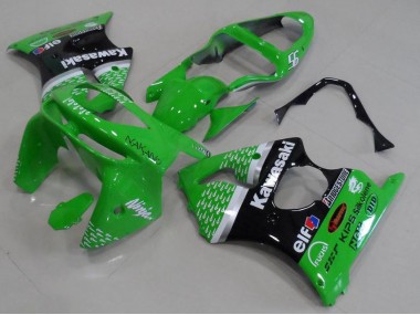 Abs 1998-1999 Green Black Kawasaki ZX6R Motorbike Fairing