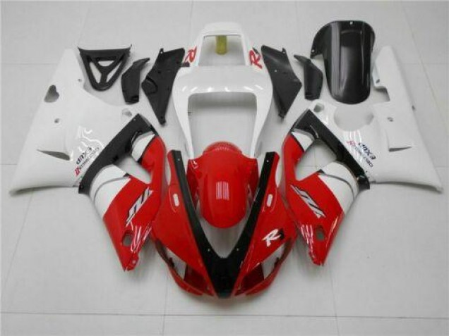 1998-1999 Red White Yamaha YZF R1 Motorcycle Replacement Fairings 1998-1999 Red White Yamaha YZF R1 Motorcycle Replacement Fairings