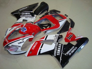 ABS 1998-1999 Black Red Stickers Yamaha YZF R1 Motorcycle Fairing Kits & Plastic Bodywork MF2166