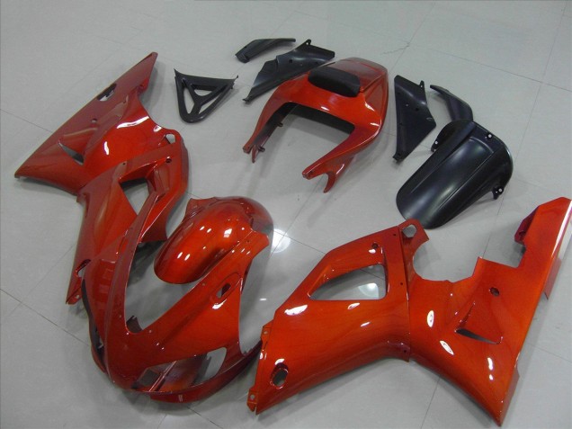 1998-1999 Dark Orange Yamaha YZF R1 Motorcycle Fairing 1998-1999 Dark Orange Yamaha YZF R1 Motorcycle Fairing