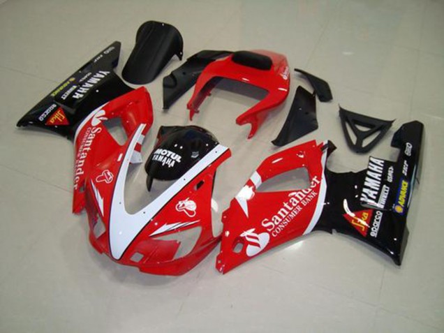 1998-1999 Red Black White Yamaha YZF R1 Motorbike Fairing 1998-1999 Red Black White Yamaha YZF R1 Motorbike Fairing
