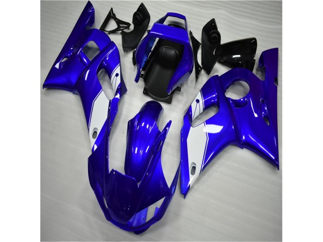 1998-2002 White Blue Yamaha YZF R6 Bike Fairings & Bodywork 1998-2002 White Blue Yamaha YZF R6 Bike Fairings & Bodywork