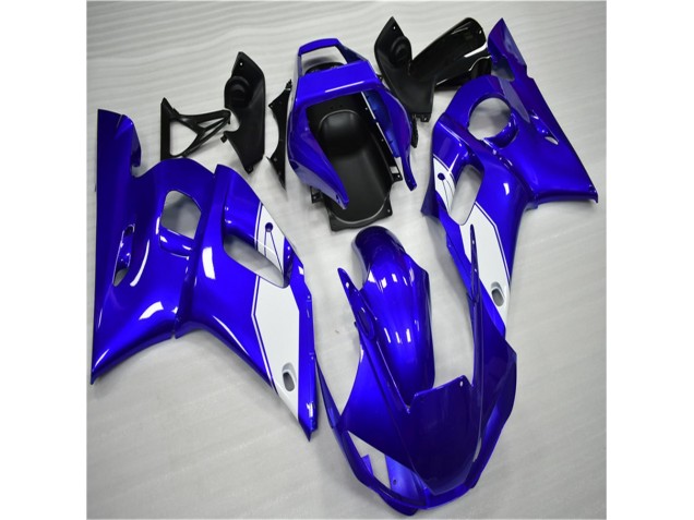 1998-2002 White Blue Yamaha YZF R6 Bike Fairings & Bodywork 1998-2002 White Blue Yamaha YZF R6 Bike Fairings & Bodywork