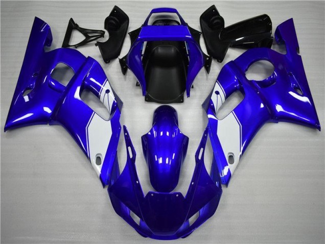 1998-2002 White Blue Yamaha YZF R6 Bike Fairings & Bodywork 1998-2002 White Blue Yamaha YZF R6 Bike Fairings & Bodywork