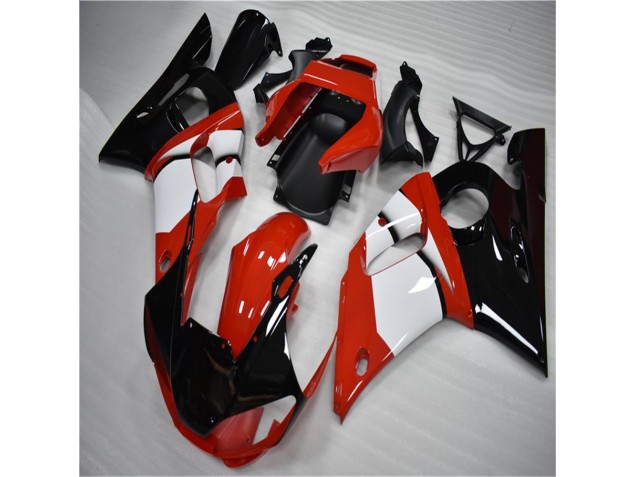 Abs 1998-2002 Black White Yamaha YZF R6 Motorbike Fairing