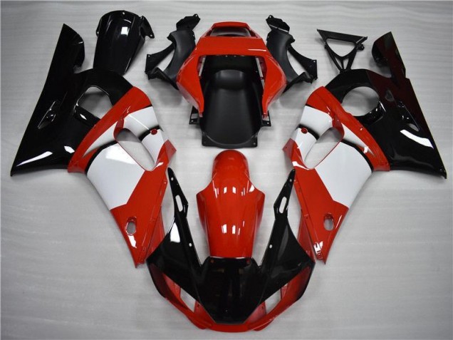 Abs 1998-2002 Black White Yamaha YZF R6 Motorbike Fairing