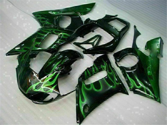 1998-2002 Green Black Yamaha YZF R6 Motor Bike Fairings 1998-2002 Green Black Yamaha YZF R6 Motor Bike Fairings