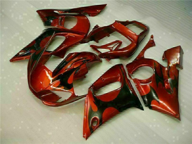 1998-2002 Brown Yamaha YZF R6 Bike Fairing Kit