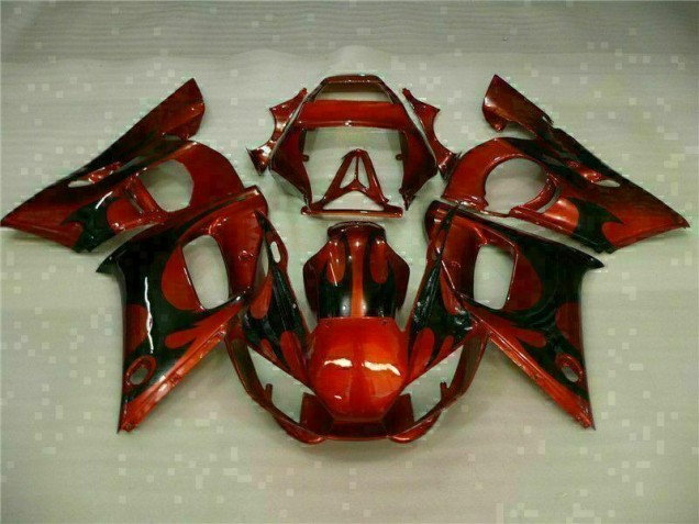 1998-2002 Brown Yamaha YZF R6 Bike Fairing Kit