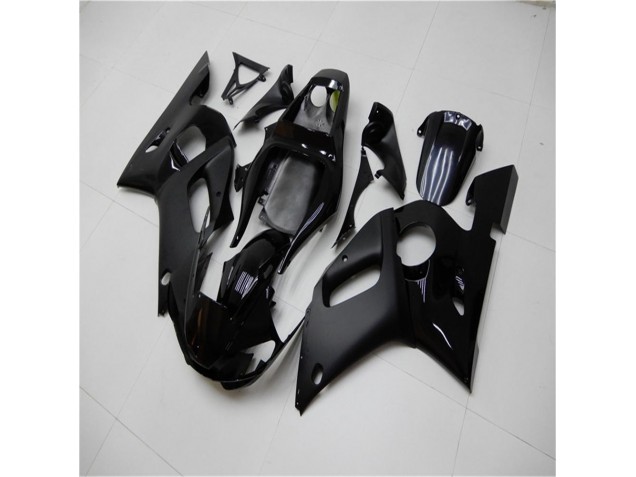 1998-2002 Glossy Matte Black Yamaha YZF R6 Moto Fairings 1998-2002 Glossy Matte Black Yamaha YZF R6 Moto Fairings