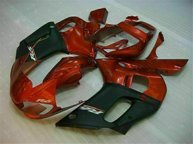 1998-2002 Black Brown Yamaha YZF R6 Motor Bike Fairings 1998-2002 Black Brown Yamaha YZF R6 Motor Bike Fairings