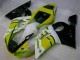 1998-2002 Yellow White Yamaha YZF R6 Motorcycle Fairings Kits 1998-2002 Yellow White Yamaha YZF R6 Motorcycle Fairings Kits