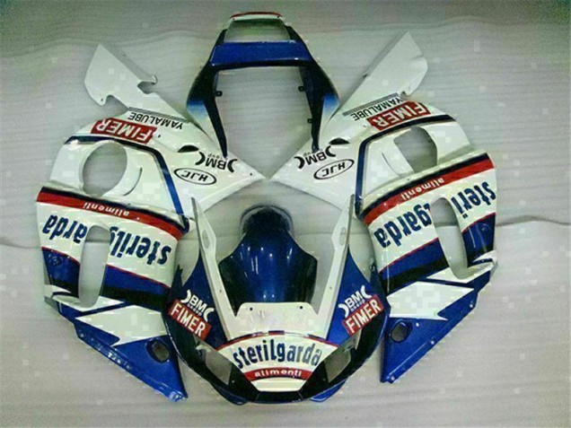 Abs 1998-2002 Blue White Yamaha YZF R6 Motorcycle Fairings Kit