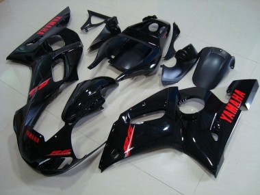 ABS 1998-2002 Glossy Black Red Decals Yamaha YZF R6 Motorcycle Fairing Kits & Plastic Bodywork MF2351