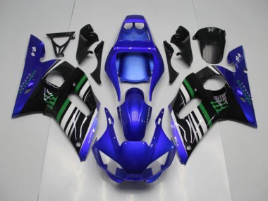 Abs 1998-2002 Blue Monster Yamaha YZF R6 Motor Bike Fairings