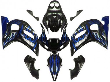 Abs 1998-2002 Black Blue Flame Yamaha YZF R6 Motorcycle Bodywork