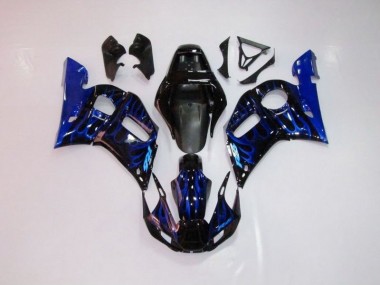 Abs 1998-2002 Blue Flame Yamaha YZF R6 Motorcycle Fairings