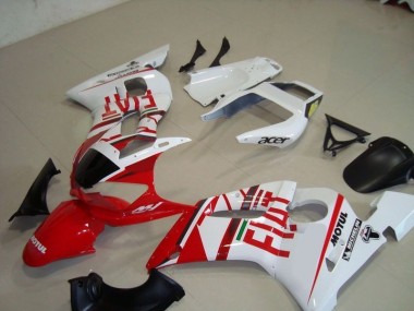 Abs 1998-2002 White Red Fiat Motul Acer Yamaha YZF R6 Motorcycle Fairing Kit