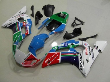 Abs 1998-2002 Blue White Green Red Wudy Motul Dunlop Yamaha YZF R6 Bike Fairings