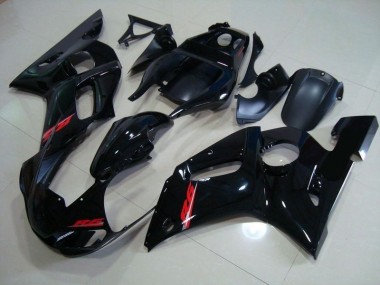 Abs 1998-2002 Glossy Black Red Decals Yamaha YZF R6 Motorcycle Fairings Kits