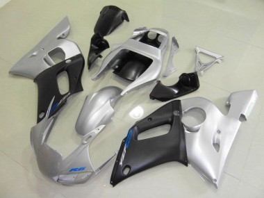 Abs 1998-2002 Black Silver Yamaha YZF R6 Motorcycle Fairings Kit