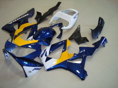 ABS 2000-2001 Dark Blue Yellow White Honda CBR900RR 929 Motorcycle Fairing Kits & Plastic Bodywork MF3189