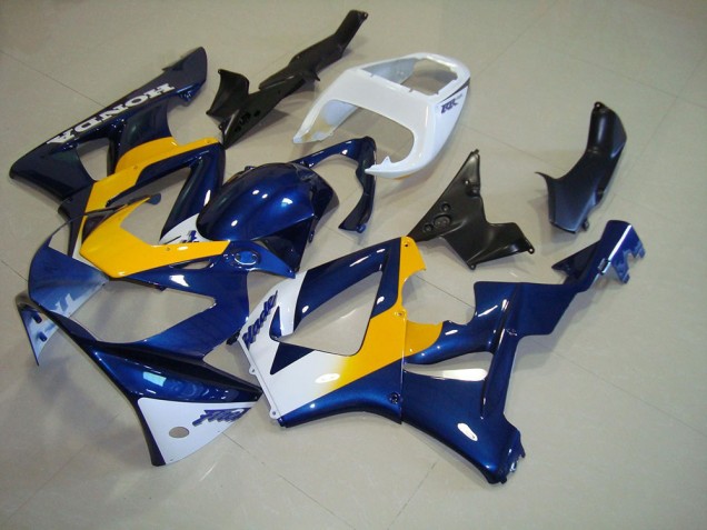 2000-2001 Dark Blue Yellow White Honda CBR900RR 929 Motorbike Fairing