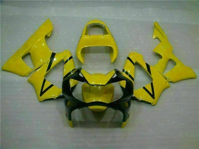 2000-2001 Yellow Honda CBR900RR 929RR Motor Bike Fairings