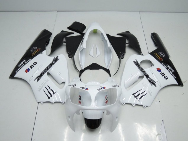 2000-2001 White Monster Kawasaki ZX12R Bike Fairing