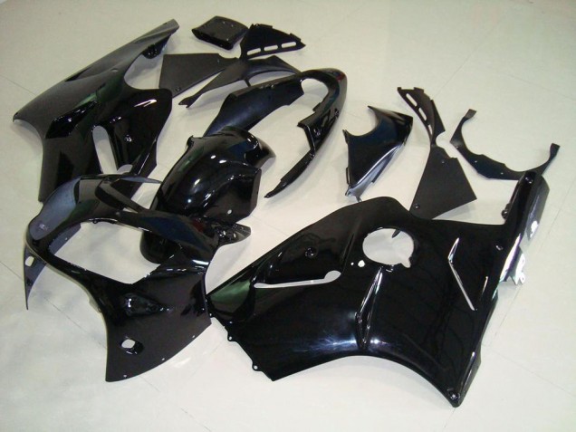 2000-2001 Glossy Black Kawasaki ZX12R Bike Fairings